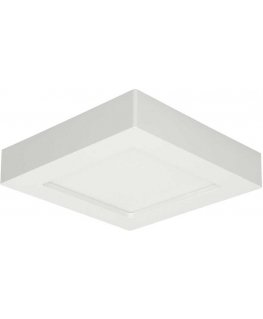 Orno LETI LED 12W, downlight, surface-mounted, square, 860lm, 4000K, white, built-in LED power source
