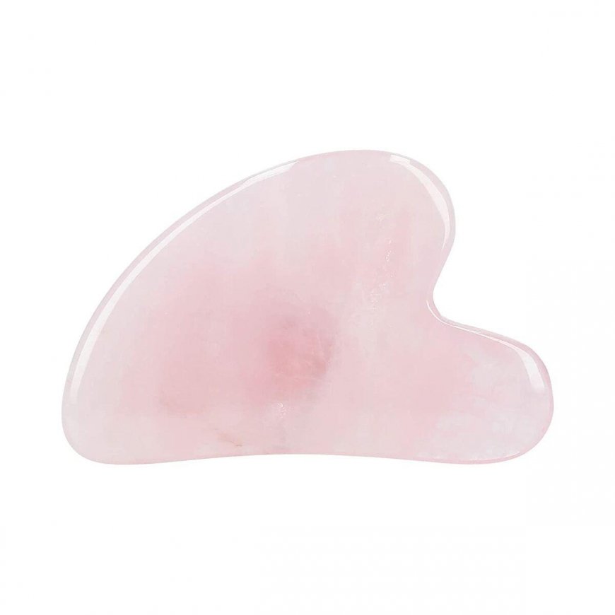 Ilu Gua Sha stone for massage Rose quartz 1pc