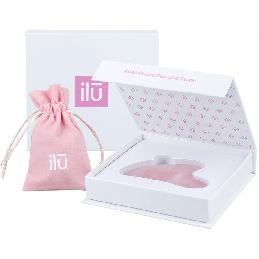 Ilu Gua Sha stone for massage Rose quartz 1pc – 2