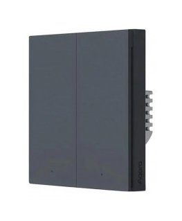 Aqara Smart Wall Switch H1 EU (No Neutral, Double Rocker) -Grey valonkatkaisin