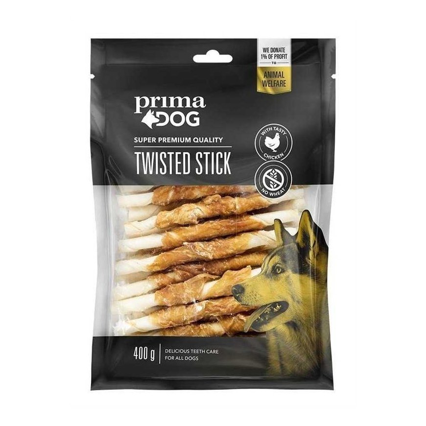 Skanėstas šunims Prima Twisted Stick 35-850, 0.4kg