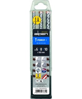 Drill Maykestag Alpen SDS+ FORCE X Box 3 pcs. 6-8-10x160