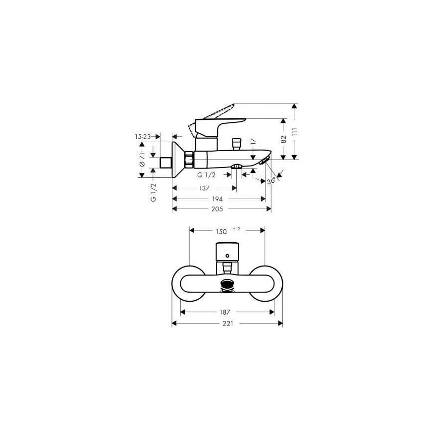 Hansgrohe Bathroom faucet Hansgrohe Talis E