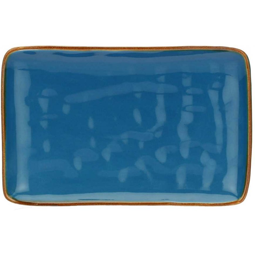 Rose&Tulipani Set of 4 rectangular Concerto Blu Avio - Granatowy, 20 x 13 cm – 2
