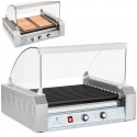 Royal Catering Roller grill with glass Roller grill with 11T Teflon rollers