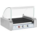 Royal Catering Roller grill with glass Roller grill with 11T Teflon rollers