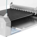 Royal Catering Roller grill with glass Roller grill with 11T Teflon rollers