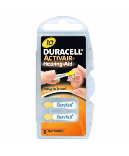 Duracell A10/DA10/ZL10, Zinc air cells, 6 – 2