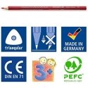 Spalvoti pieštukai STAEDTLER NORIS 12 spalvų Spalvoti pieštukai STAEDTLER NORIS 12 spalvų