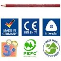 Spalvoti pieštukai STAEDTLER NORIS 12 spalvų Spalvoti pieštukai STAEDTLER NORIS 12 spalvų