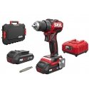 Skil_Red Akumuliatorinis gręžtuvas Skil 3065HC, 2x2Ah