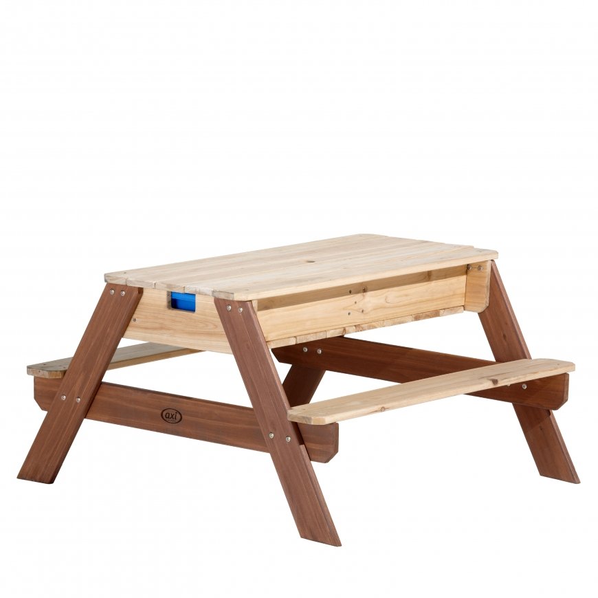AXI Nick Sand & Water Picnic Table Brown with Umbrella Smilšu un ūdens galds – 3