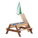 AXI Nick Sand & Water Picnic Table Brown with Umbrella AXI Nick Sand & Water Picnic Table Brown with Umbrella