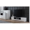 Cama TV stand VIVA 180 white/white gloss + black Cama TV stand VIVA 180 white/white gloss + black