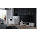 Cama TV stand VIVA 180 white/white gloss + black Cama TV stand VIVA 180 white/white gloss + black