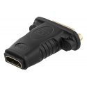 Deltaco HDMI-10A kaapelin sukupuolenvaihtaja HDMI 19-pin DVI-D Musta Deltaco HDMI-10A kaapelin sukupuolenvaihtaja HDMI 19-pin DVI-D Musta