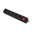 Lanberg PS1-05F-0300-BK power extension 3 m 5 AC outlet(s) Indoor Black