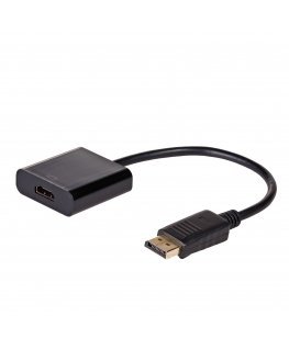 Akyga AK-AD-11 video cable adapter 0.15 m HDMI Type A (Standard) DisplayPort Black