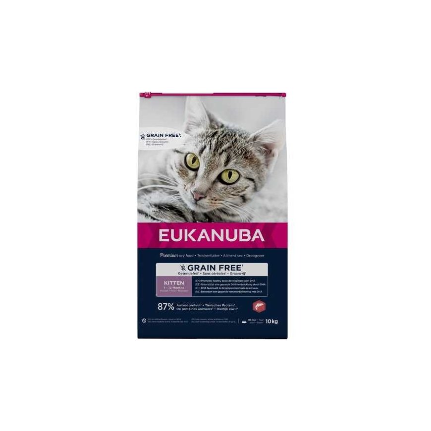 Eukanuba Cat Kitten Grainfree Salmon 10 kg