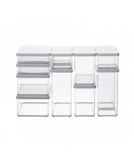 Rotho Loft 11605 Suorakulmainen Annostelija 1,5 L Läpinäkyvä, Valkoinen