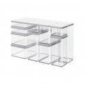 Rotho Loft 11605 Rectangular Dispenser 1.5 L Transparent, White Rotho Loft 11605 Rectangular Dispenser 1.5 L Transparent, White