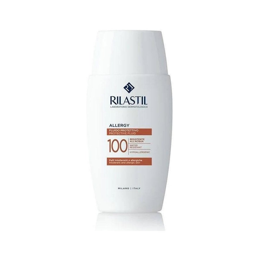 Rilastil Sun System Allergy 100 Ultrafluid Spf50+ face emulsion protecting sensitive skin from UVA UVB AND HEV rays 50ml – 2