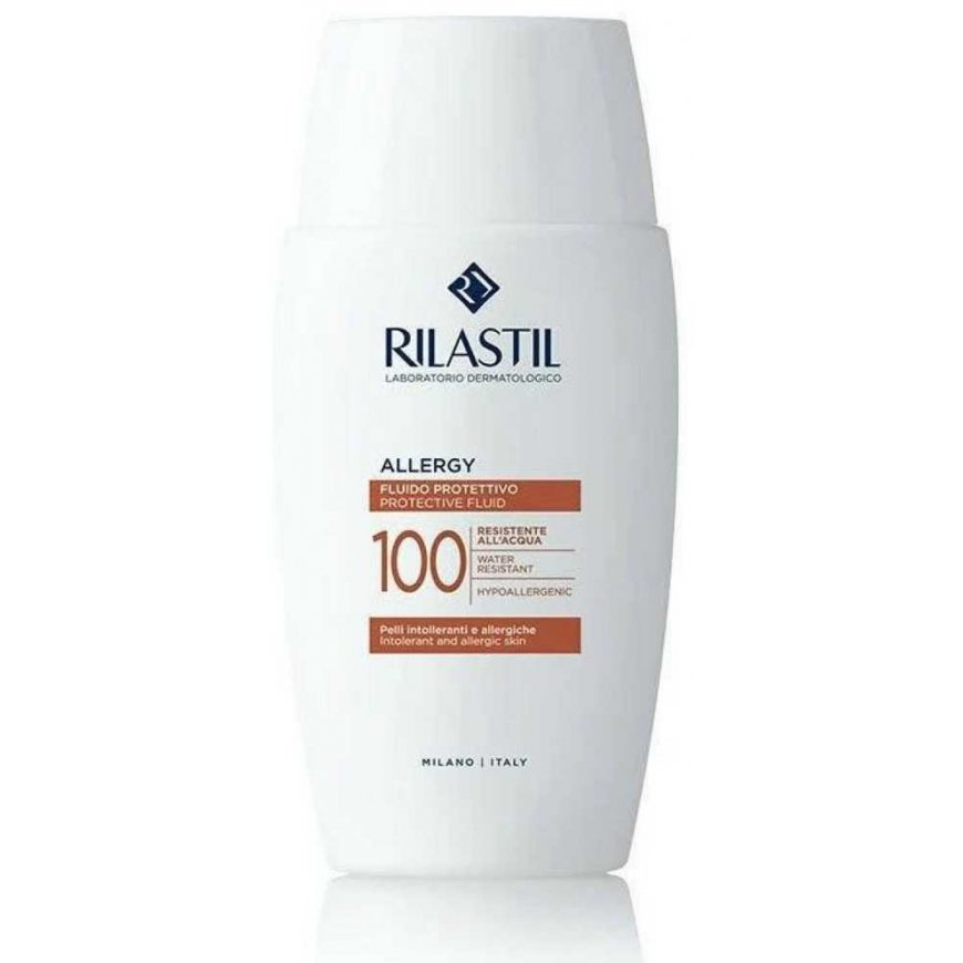 Rilastil Sun System Allergy 100 Ultrafluid Spf50+ face emulsion protecting sensitive skin from UVA UVB AND HEV rays 50ml – 3