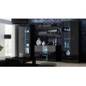 Cama display cabinet SOHO S6 2D2S black/black gloss Cama display cabinet SOHO S6 2D2S black/black gloss