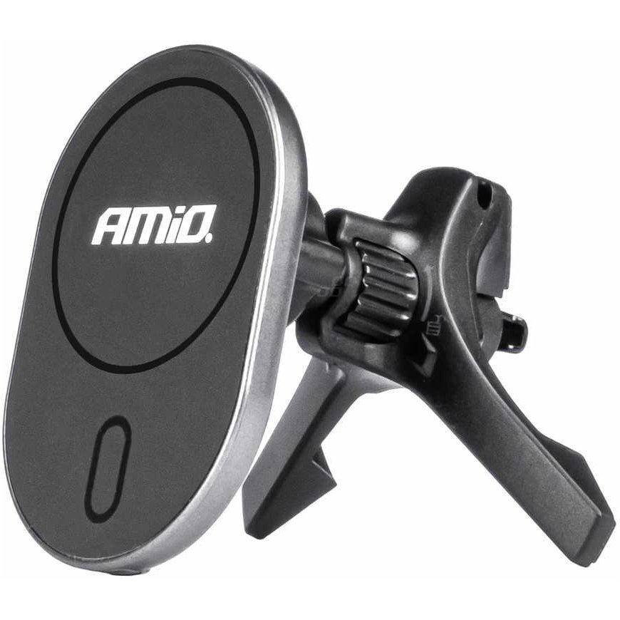 Laikiklis automobiliui na telefon su ładowarką indukcyjną do kratki my mag 15w amio-03770