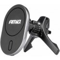 Car holder na telefon su ładokarka indukcyjną do kratki my mag 15w amio-03770