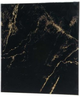 Orno Panel glass, Universalny, color granite black/gold polish