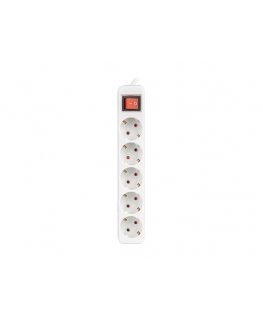 Lanberg PS1-05F-0300-W power extension 3 m 5 AC outlet(s) Indoor White