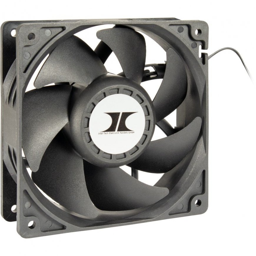 Inter-Tech 88887368 Datora dzesēšanas sistēma Datora korpusam Ventilators 12 cm Melns 3 pcs – 2