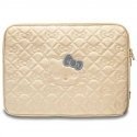 Hello Kitty Sleeve HKCSZPEKHBPD 14" złoty|gold Zip PU Quilted Bo