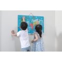 Viga Toys Educational/drawing hanging board with magnetic world map and accessories 106 pcs Viga