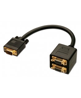Lindy 41214 VGA кабель 0,18 m VGA (D-Sub) Черный