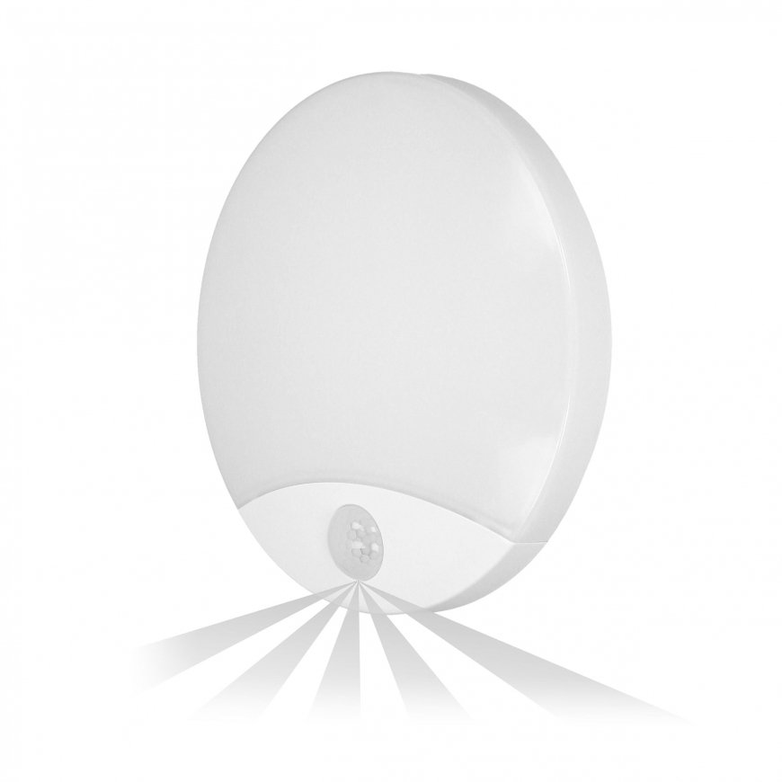 Orno VIRAZON LED 15W, ceiling with motion sensor, 1050lm, IP44, 4000K, opal polycarbonate, white