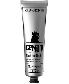 Selective Professional CEMANI BACK TO Juodas Plaukų formavimo gelis žiliems plaukams, 150 ml