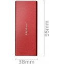Qoltec Obudowa | kieszeń na disk M.2 SSD | SATA | NGFF | USB 3.0 | Superspeed 5Gb/s | 2TB | Czerwona