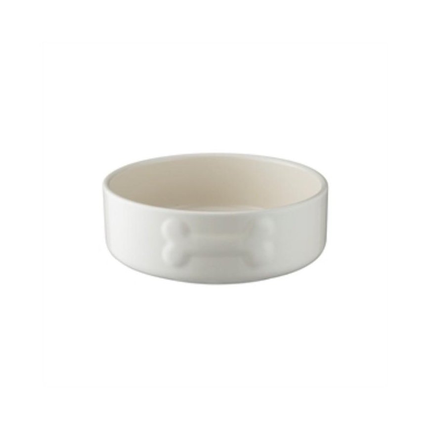 Mason Cash MC- dog bowl, 15 cm, white cutting