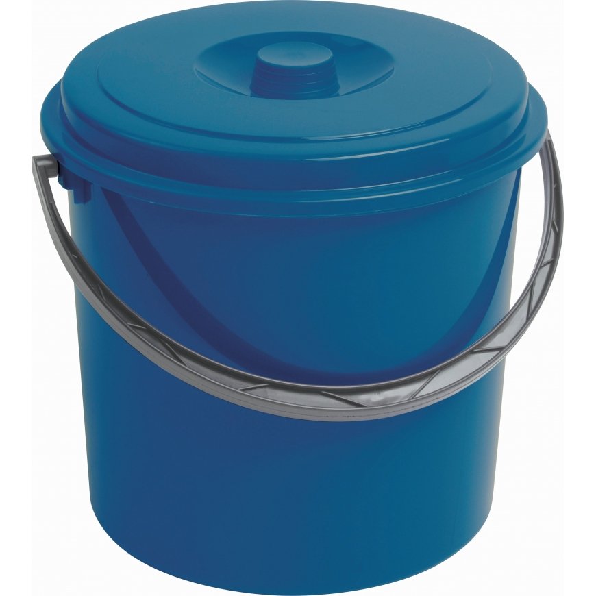 Curver Bucket with lid 12L blue