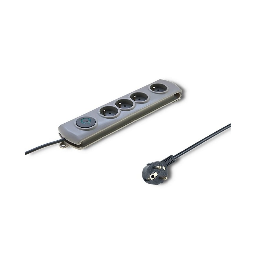 Qoltec 50164 pārsprieguma aizsargs Pelēks 4
