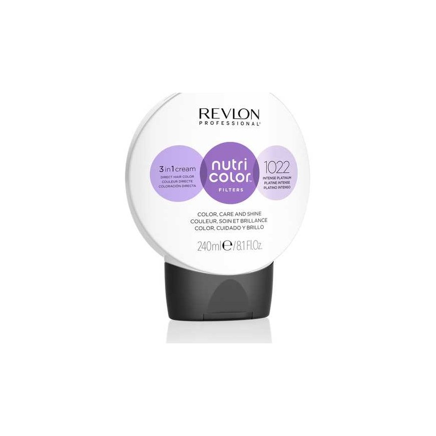 Long-lasting hair dye Revlon Nutri Color 1022 Platinum, 240 ml – 2