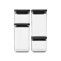Brabantia Tasty+ jar Square Plastic Black, Transparent Brabantia Tasty+ jar Square Plastic Black, Transparent