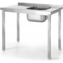 Vieno dubenio dešinioji baseino kriauklė Budget Line STEEL 1000 x 600 x 850 cm – Hendi 816783