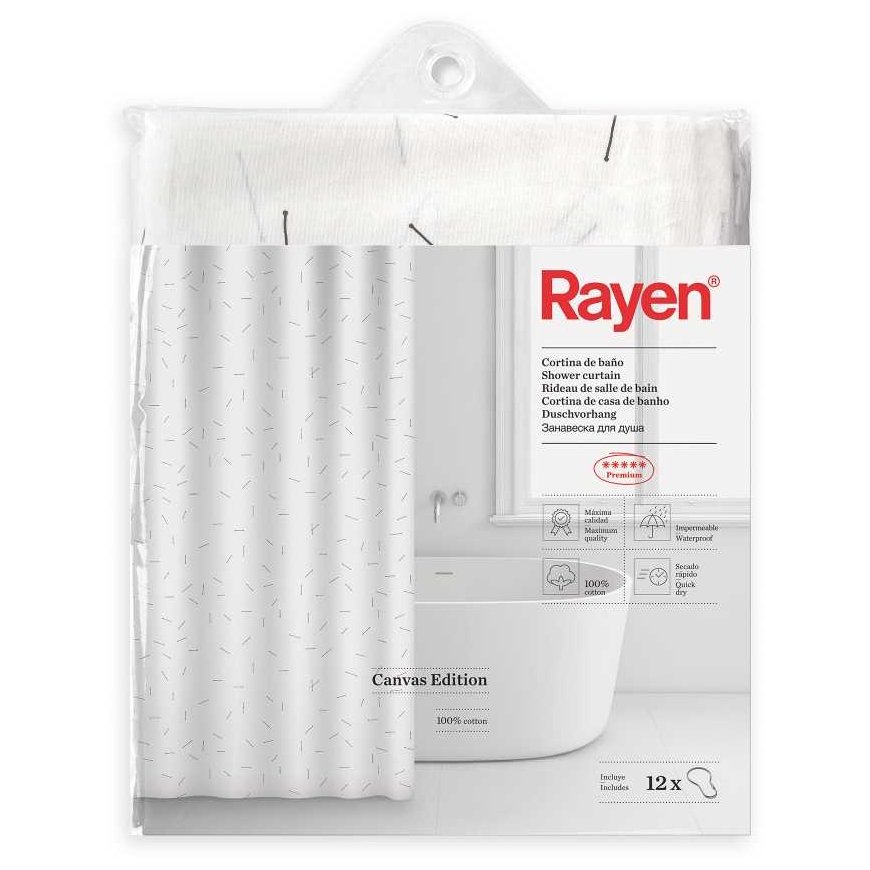 Shower curtains 180 x 200 cm Rayen – 2