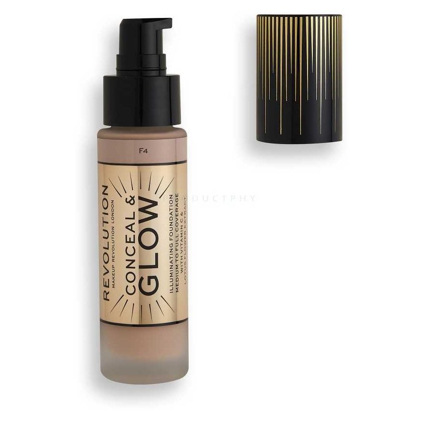 Makeup Revolution Makeup Revolution London Conceal & Glow Foundation 23 ml F4 – 2