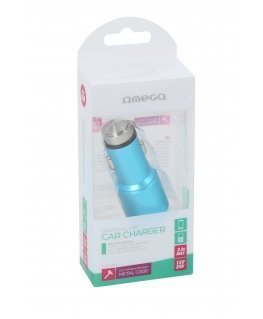 Omega OUCC2MBL mobile device charger Universal Blue Cigar lighter
