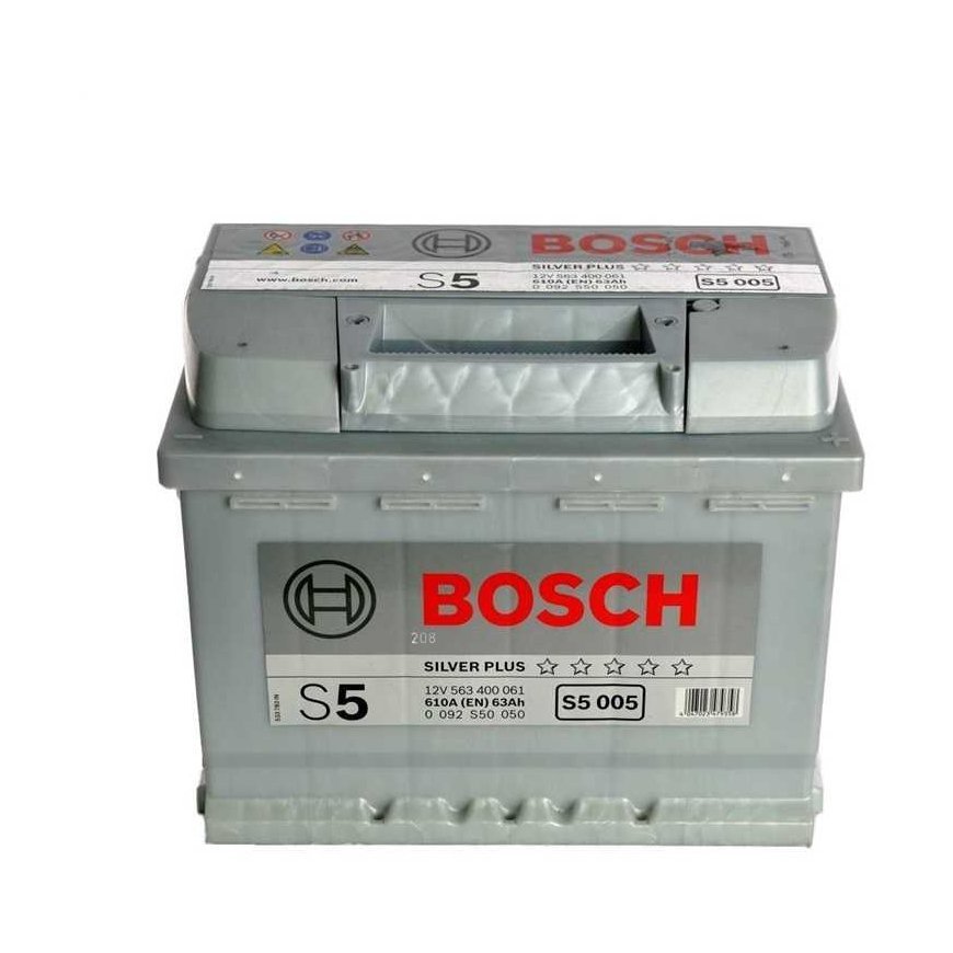 Akumuliatorius Bosch S5, 63 Ah, 610 A, 12 V