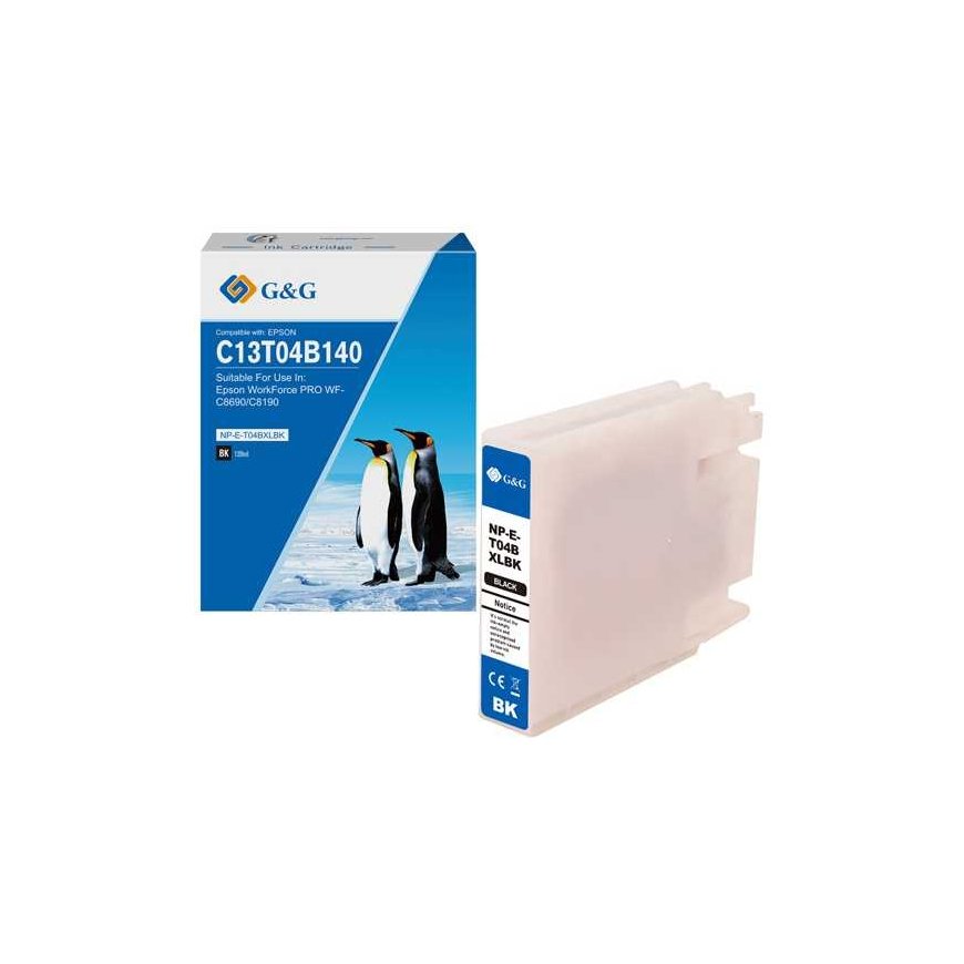 G&G kompatybilny ink / tusz su C13T04B140, NP-E-T04BXLBK-A, juodas, 5800s